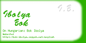 ibolya bok business card